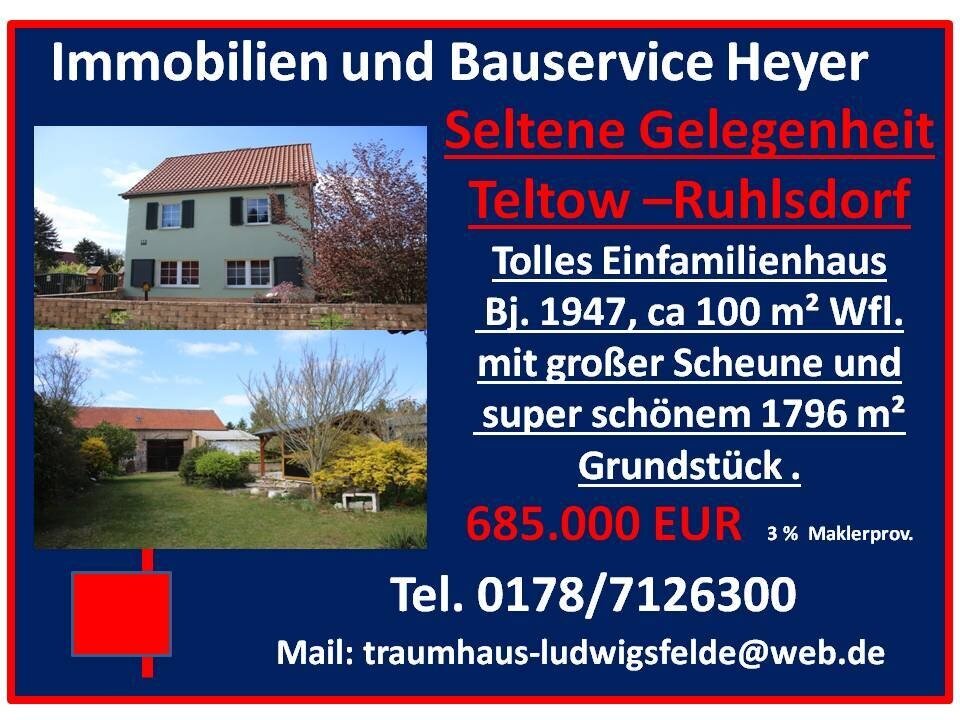 Traumhaftes Wohlfühlhaus in Teltow – Großzügiges Grundstück mit Charme und Komfort 