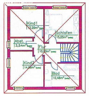 Dachgeschoß Stadtvilla Werder 1