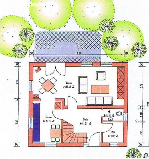 Grundriss Erdgeschoß -frei planbar